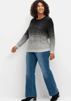 Pullover im Jacquardstrick, mit Farbverlauf<sheego Sale