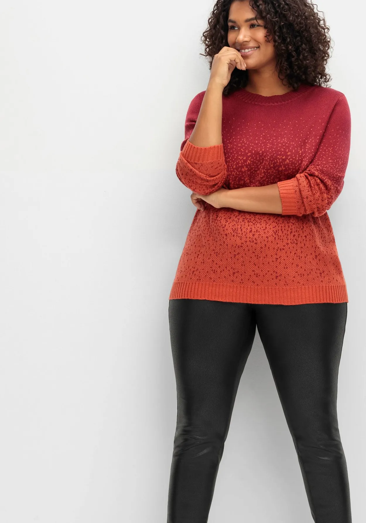 Pullover im Jacquardstrick, mit Farbverlauf<sheego Sale