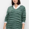 Pullover in Flammgarn-Struktur<sheego Fashion