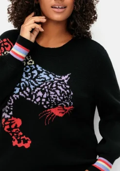 Pullover mit Animalmotiv und Ballonärmeln<sheego by Joe Browns New