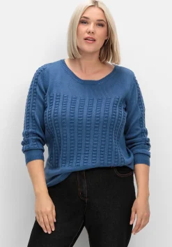 Pullover mit 3D-Strickmuster<sheego Best