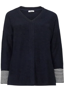 Pullover mit geringeltem Ärmelbündchen<sheego Online