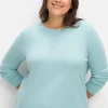 Pullover mit gerippten Abschlüssen<sheego Online