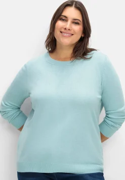 Pullover mit gerippten Abschlüssen<sheego Online
