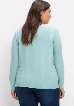 Pullover mit gerippten Abschlüssen<sheego Online