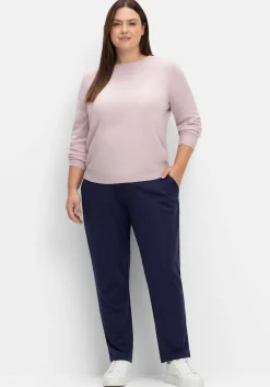 Pullover mit gerippten Abschlüssen<sheego Discount