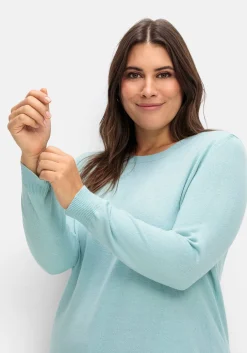 Pullover mit gerippten Abschlüssen<sheego Online