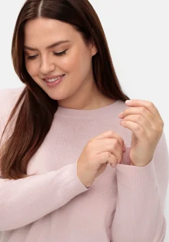Pullover mit gerippten Abschlüssen<sheego Discount