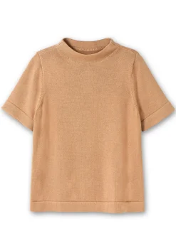 Pullover mit Halbarm und Stehkragen<sheego Discount