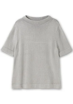 Pullover mit Halbarm und Stehkragen<sheego Fashion
