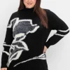 Pullover mit Intarsienmuster aus Flauschgarn<sheego Outlet