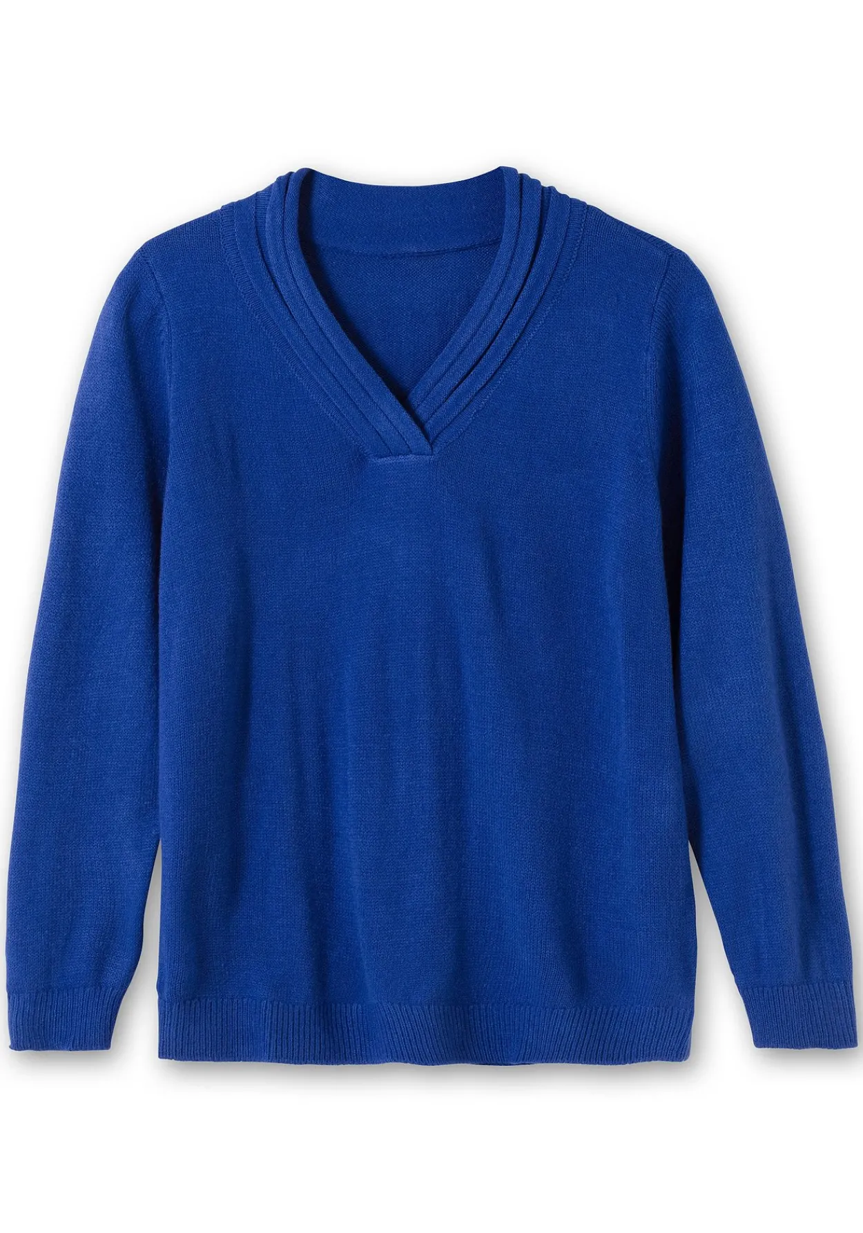 Pullover mit raffiniertem V-Ausschnitt<sheego Clearance