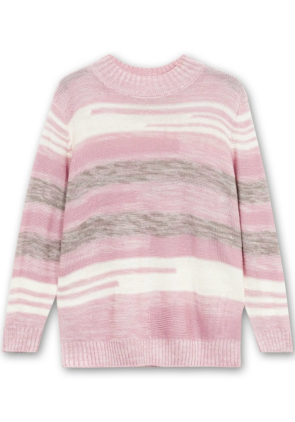 Pullover mit Stehkragen und Blockstreifen<sheego Fashion