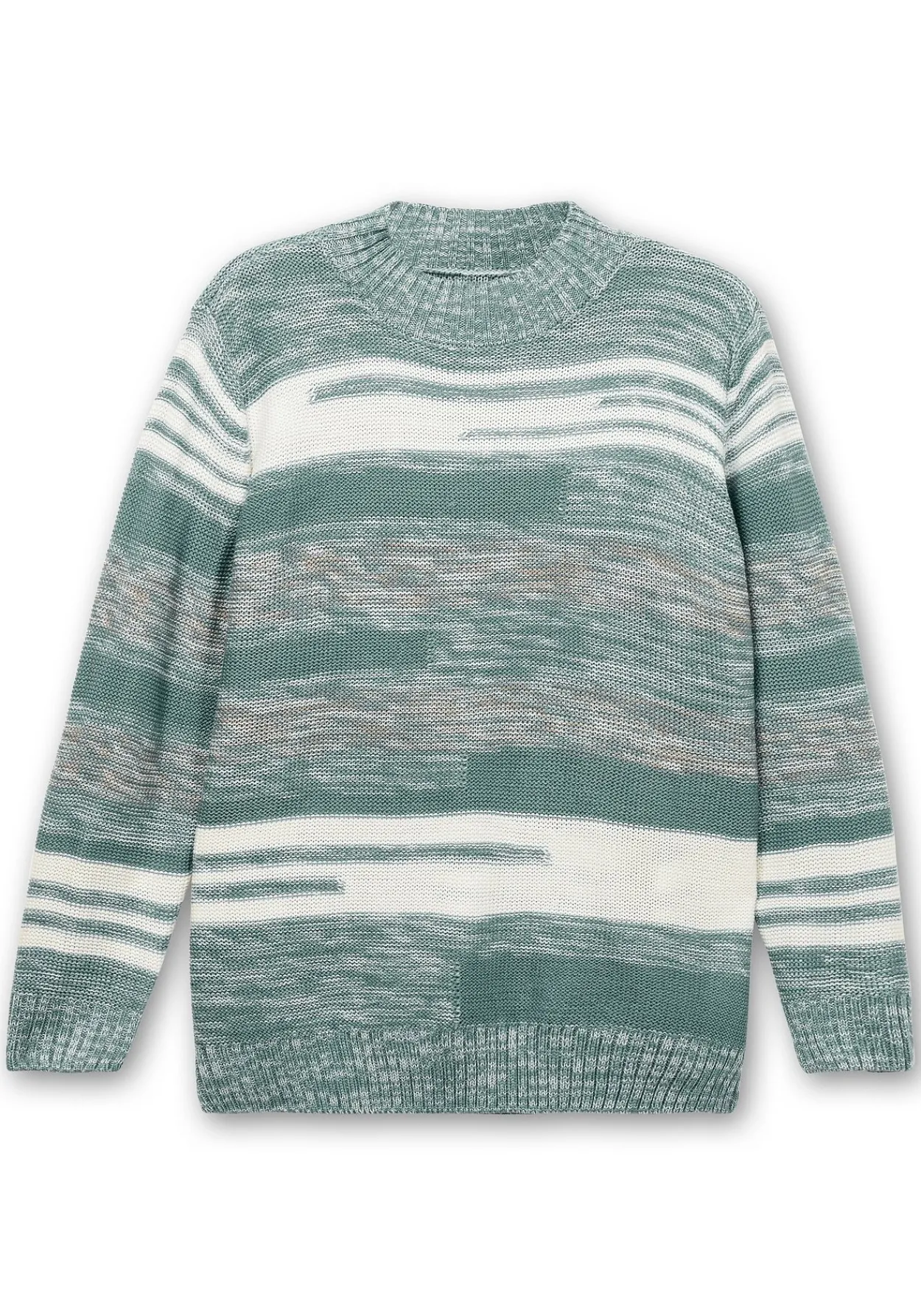 Pullover mit Stehkragen und Blockstreifen<sheego Fashion
