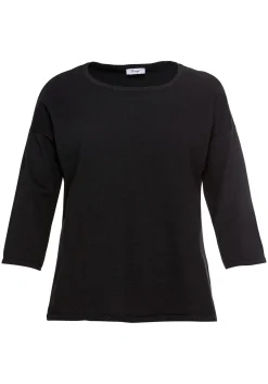 Pullover mit 7/8-Trompetenärmeln, aus Flammgarn<sheego Discount