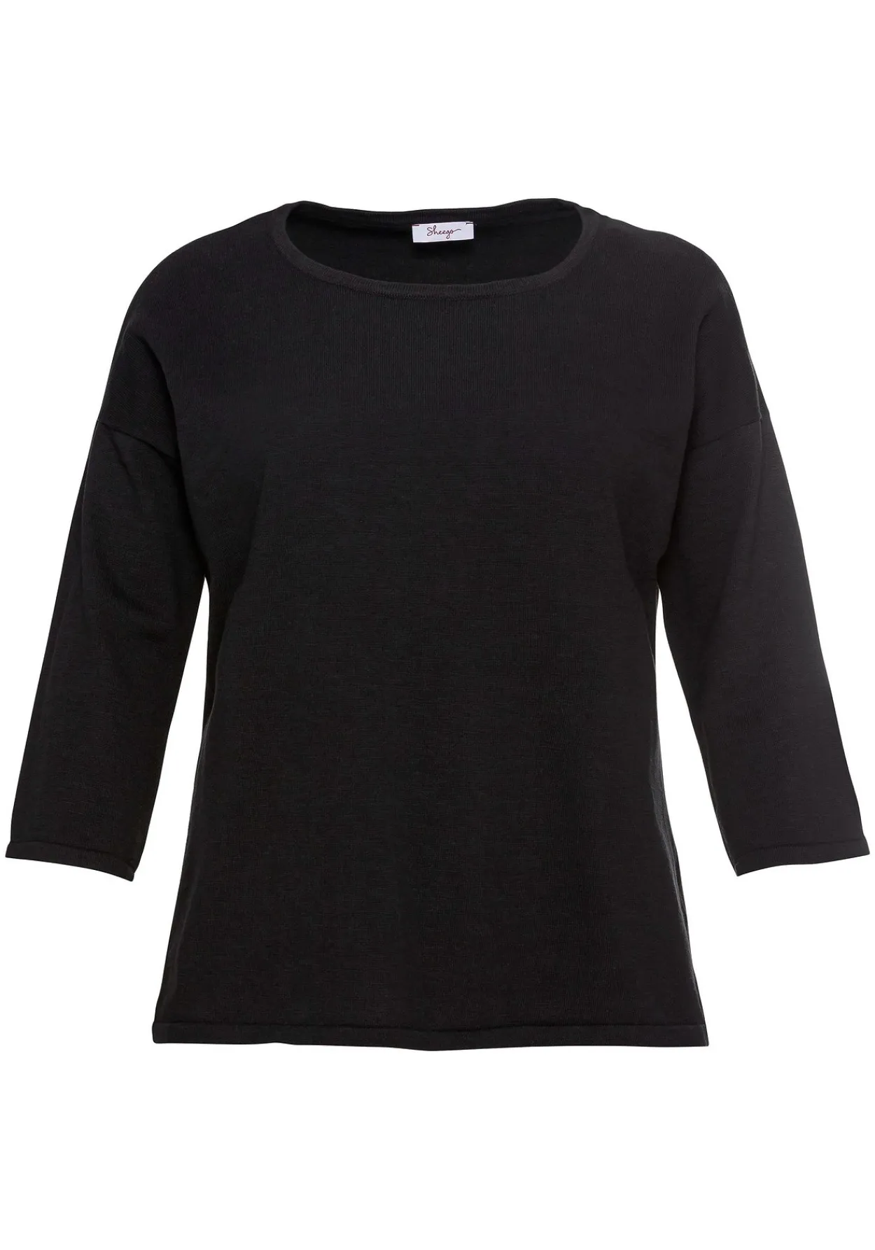 Pullover mit 7/8-Trompetenärmeln, aus Flammgarn<sheego Discount