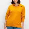Pullover mit Troyerkragen und Reißverschluss<sheego New