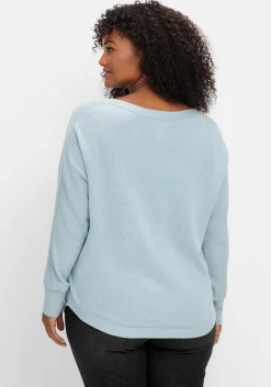 Pullover mit U-Boot-Ausschnitt<sheego Hot