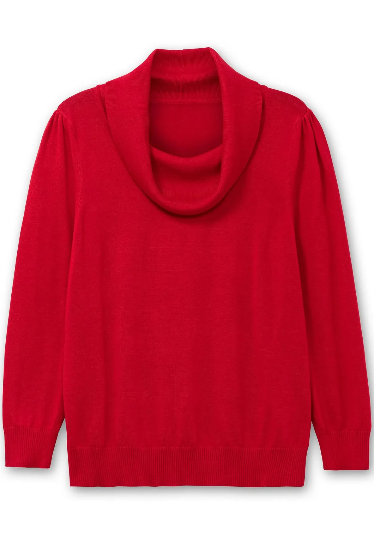 Pullover mit weitem Wasserfall-Rollkragen<sheego Sale