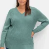 Pullover mit Zopfstrickmuster im Vorderteil<sheego Online