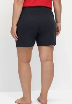 Relaxshorts mit Kontrastdetails, aus weichem Interlock<sheego Fashion