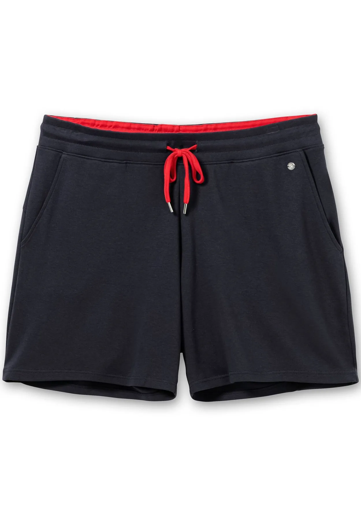 Relaxshorts mit Kontrastdetails, aus weichem Interlock<sheego Fashion