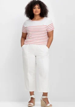 Ringelshirt mit Kontrastdetails<sheego Outlet