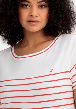 Ringelshirt mit Kontrastdetails<sheego Outlet