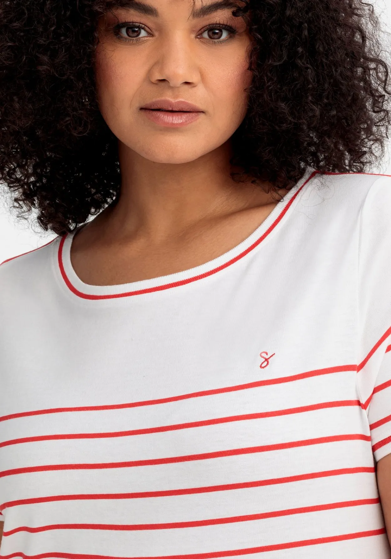 Ringelshirt mit Kontrastdetails<sheego Outlet