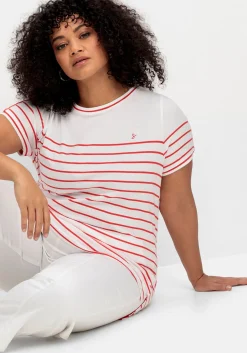 Ringelshirt mit Kontrastdetails<sheego Outlet