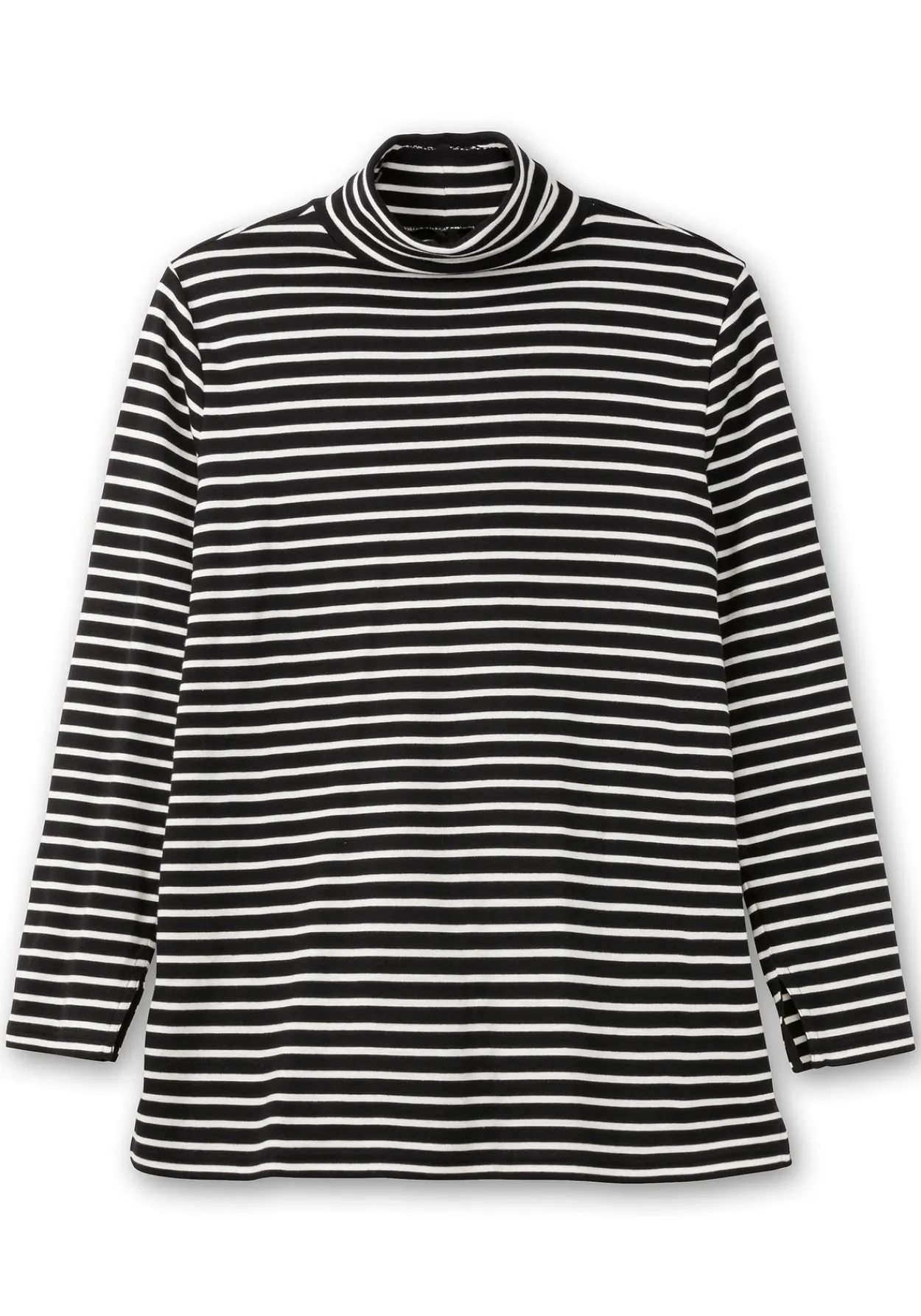 Ringelshirt mit Rollkragen, in Rippqualität<sheego New