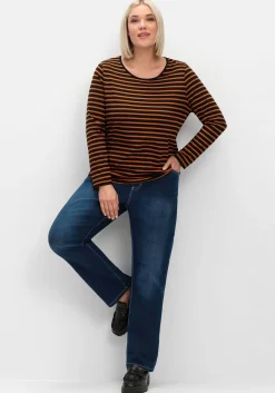 Ringelshirt mit Rundhalsausschnitt<sheego Fashion