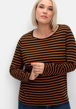 Ringelshirt mit Rundhalsausschnitt<sheego Fashion