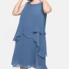 Ärmelloses Cocktailkleid im Lagenlook<sheego Hot
