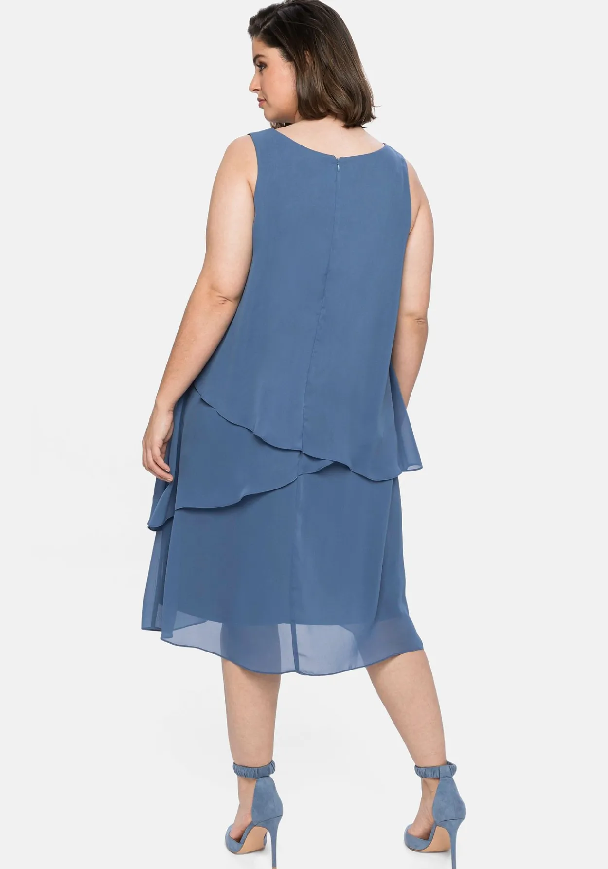 Ärmelloses Cocktailkleid im Lagenlook<sheego Hot