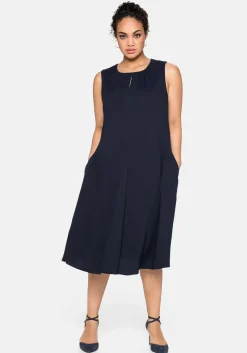 Ärmelloses Cocktailkleid mit Falten-Detail<sheego Outlet
