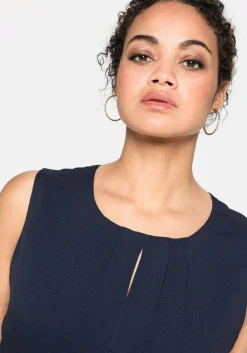 Ärmelloses Cocktailkleid mit Falten-Detail<sheego Outlet