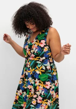 Ärmelloses Jerseykleid mit Blumendruck<sheego by Joe Browns Sale