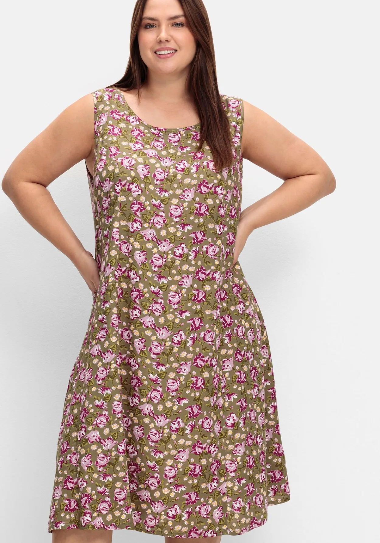 Ärmelloses Kleid mit Blumenprint<sheego New