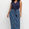Ärmelloses Maxikleid in Wickeloptik<sheego Online