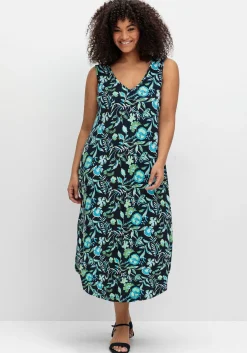 Ärmelloses Midi-Jerseykleid mit Ornamentprint<sheego Best