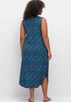 Ärmelloses Midi-Jerseykleid mit Ornamentprint<sheego New