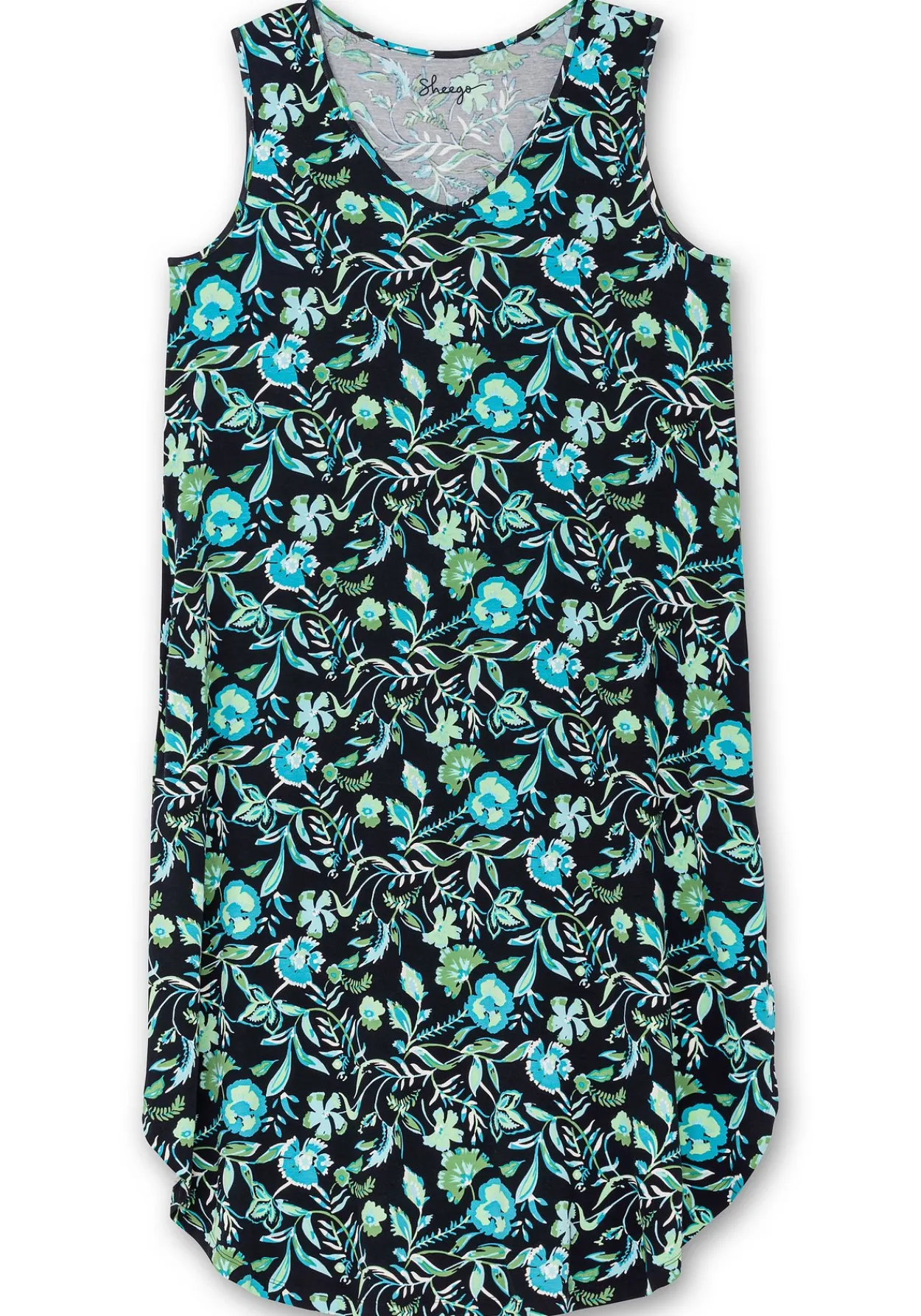 Ärmelloses Midi-Jerseykleid mit Ornamentprint<sheego Best