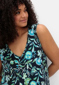 Ärmelloses Midi-Jerseykleid mit Ornamentprint<sheego Best