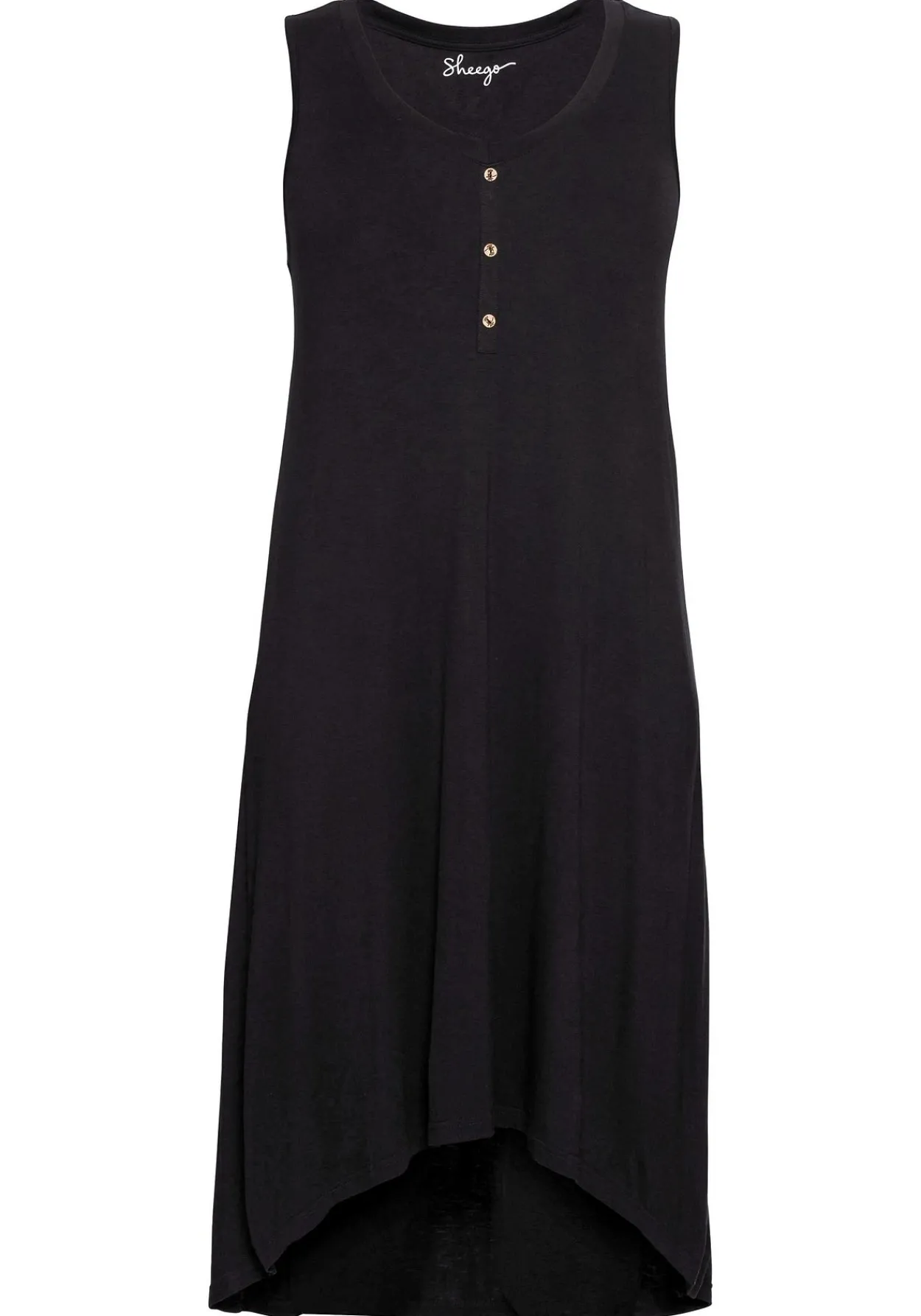 Ärmelloses Strandkleid, hinten länger als vorn<sheego Discount