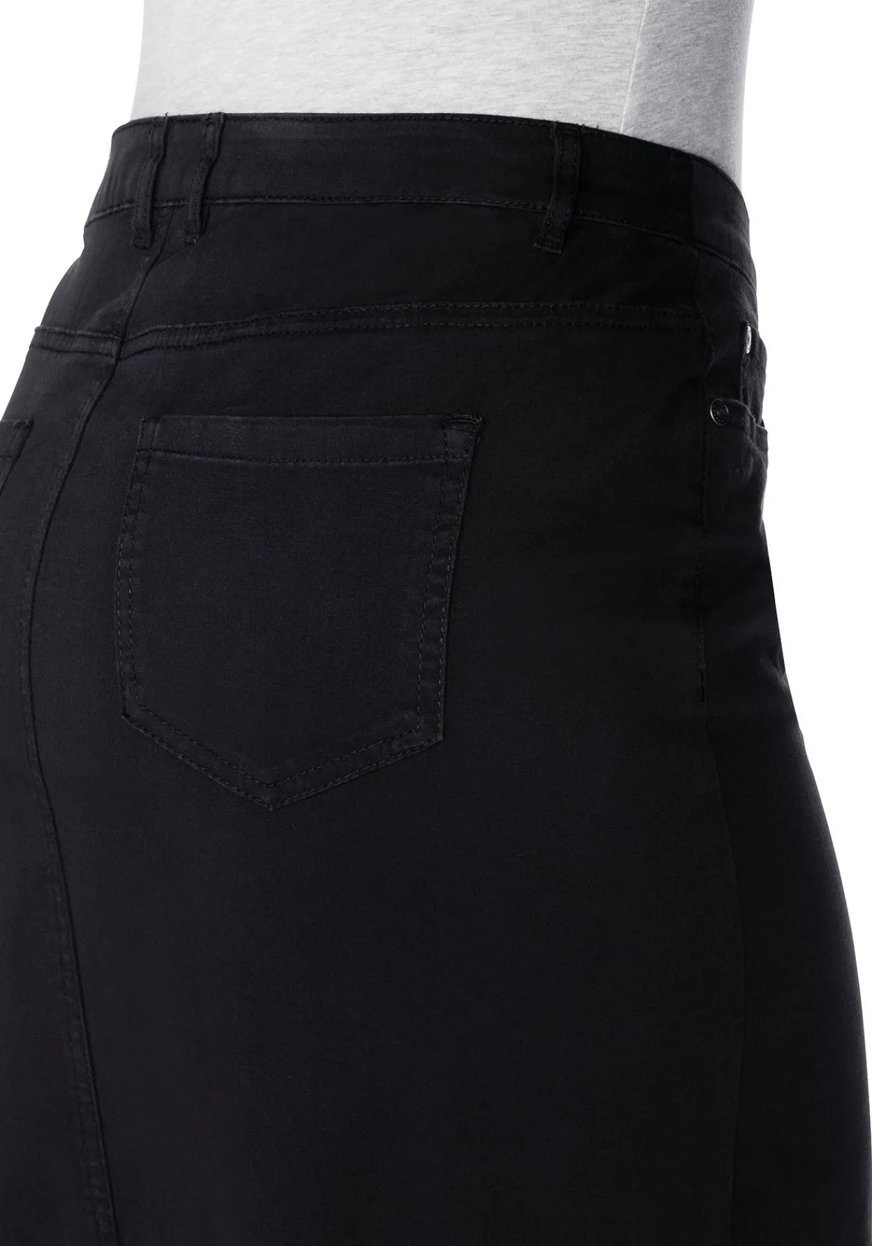 Rock in kniefreier Länge, aus Baumwoll-Twill<sheego Clearance