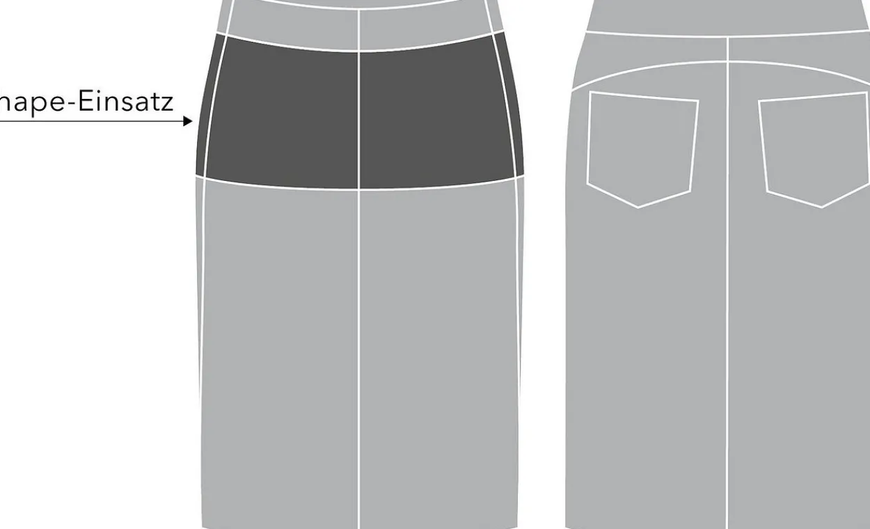 Rock mit Bodyforming-Effekt<sheego Online