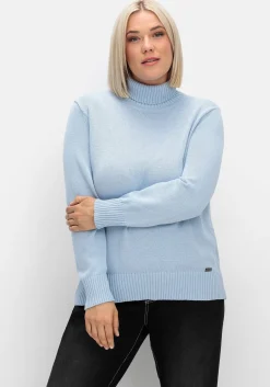 Rollkragenpullover mit Rippbündchen<sheego Best
