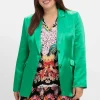 Satin-Blazer mit Kontrast-Innenfutter<sheego loves miss goodlife Outlet