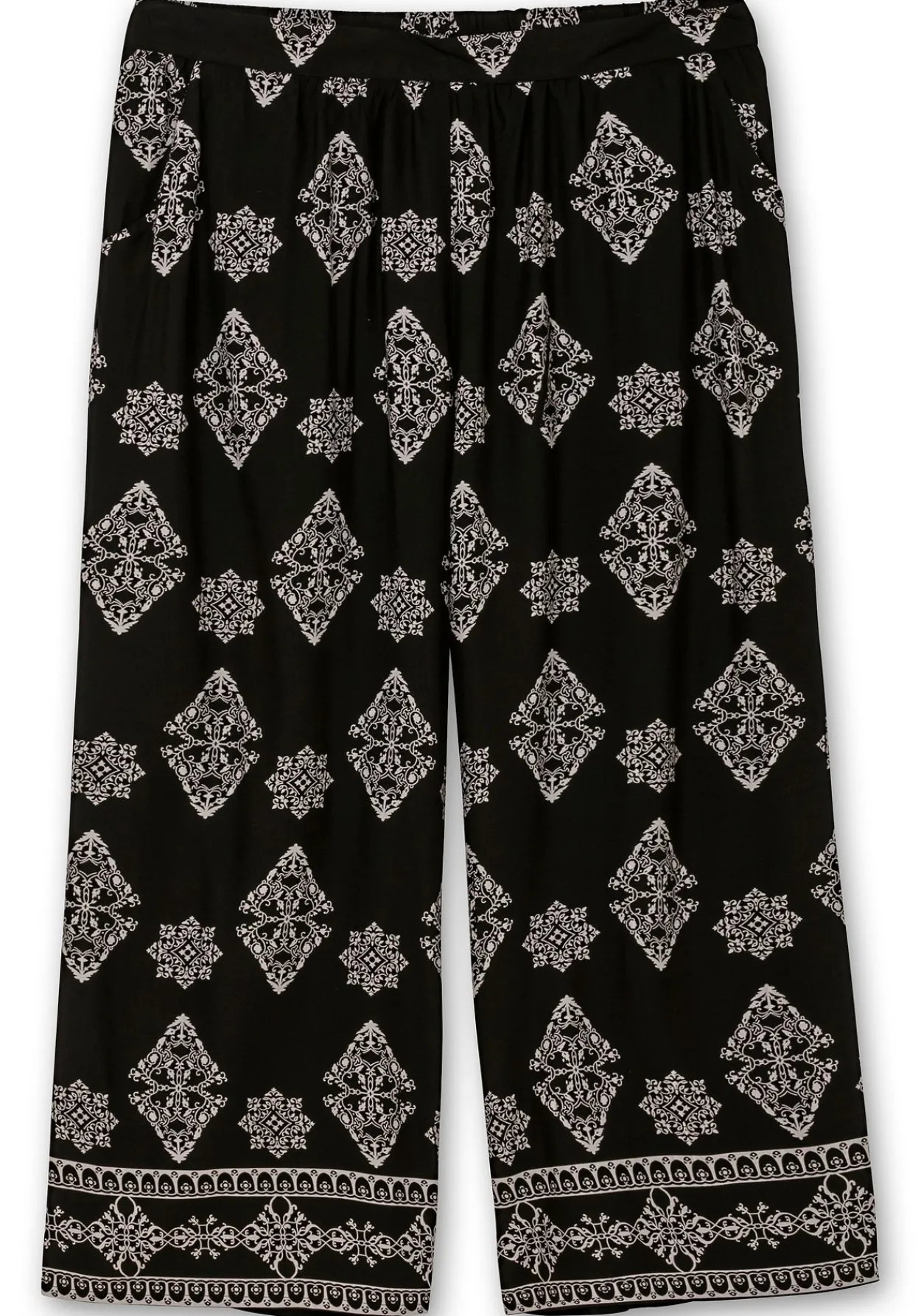 Schlupfhose mit Allover- und Bordürendruck<sheego by Joe Browns Sale